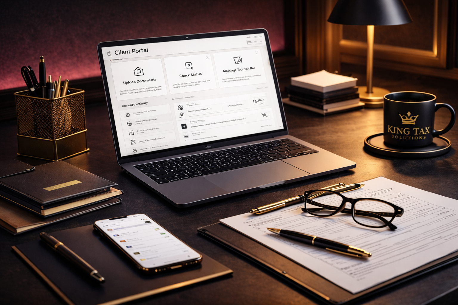 Professional tax preparation image