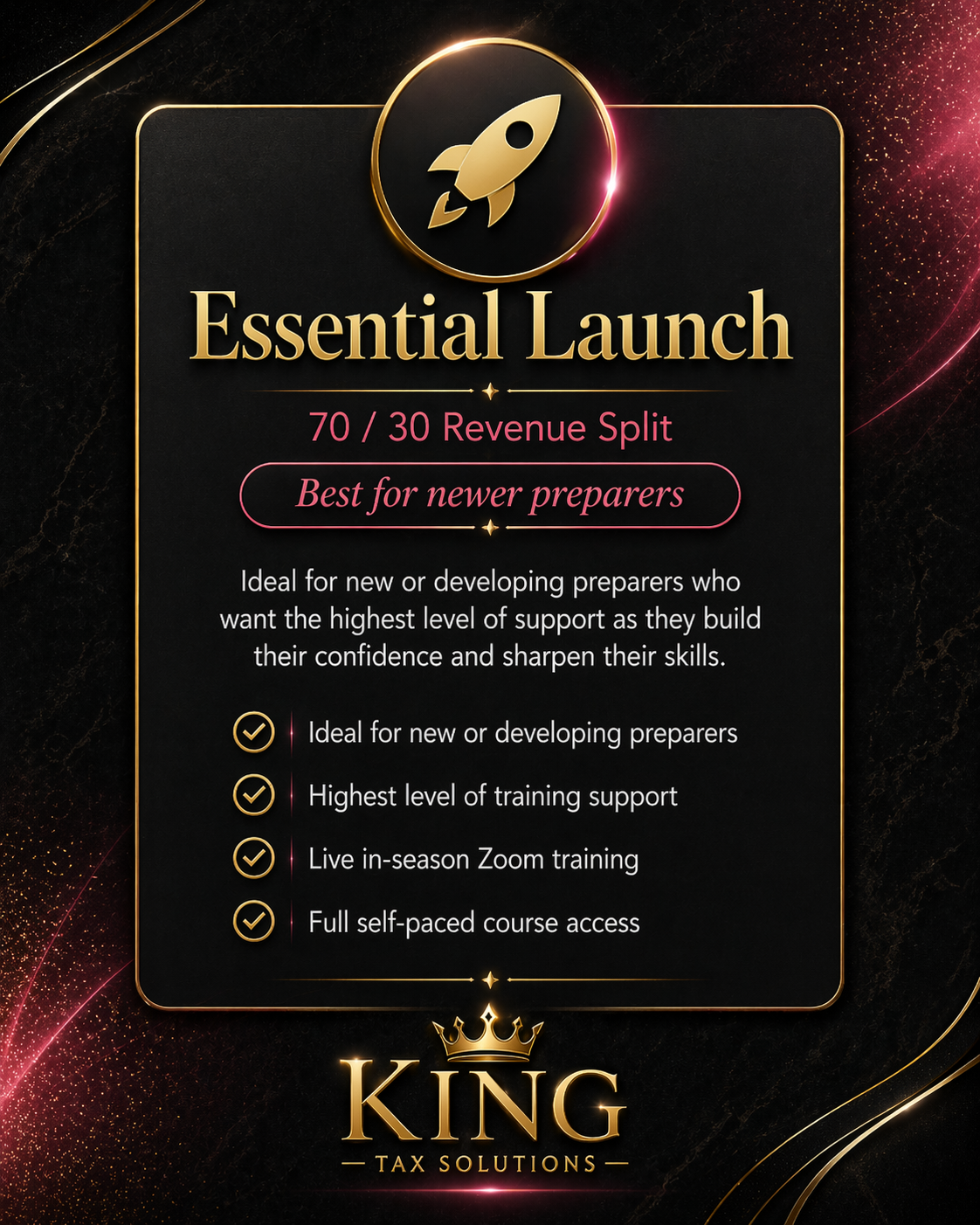 Essential Launch plan
