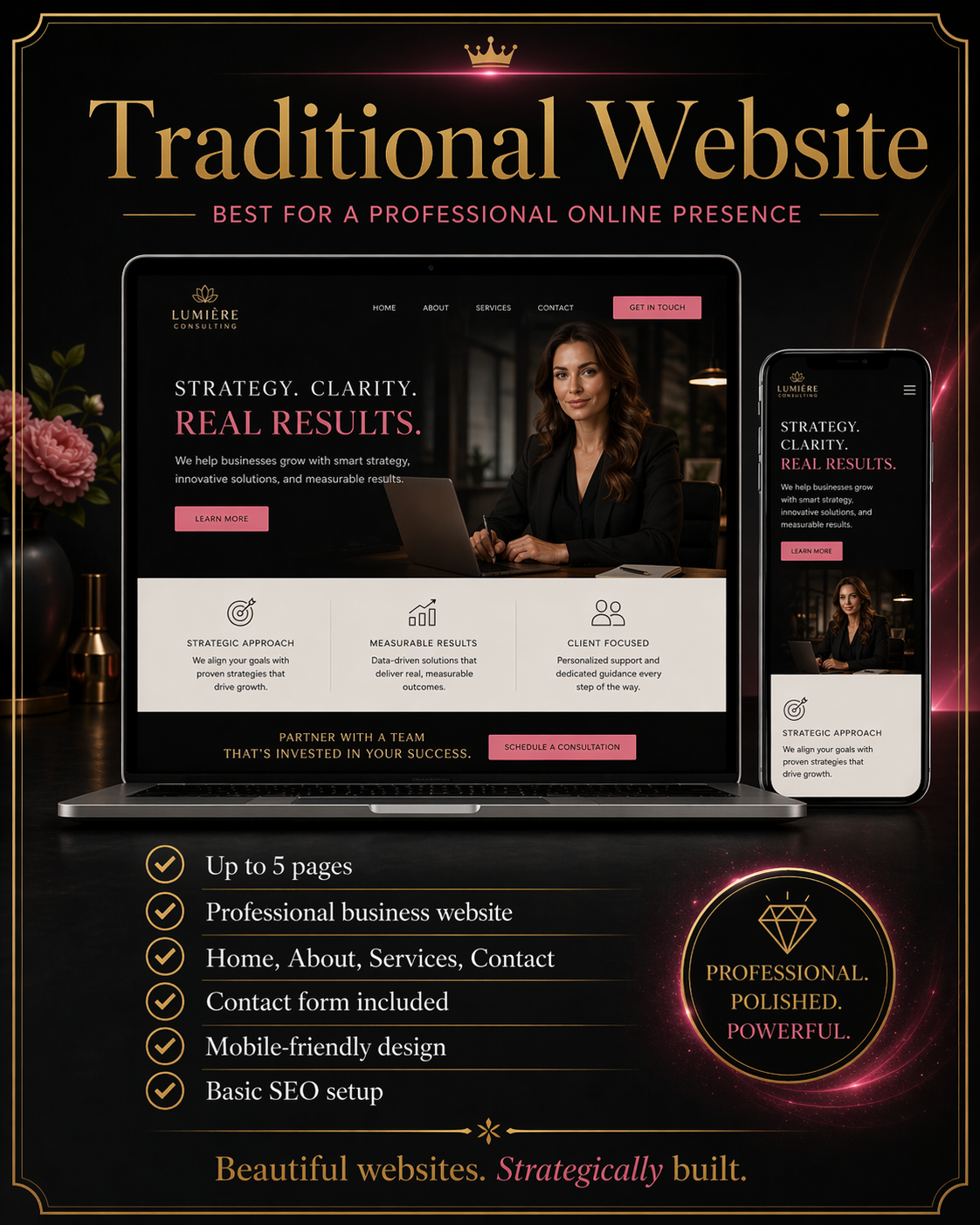 5-page business website example